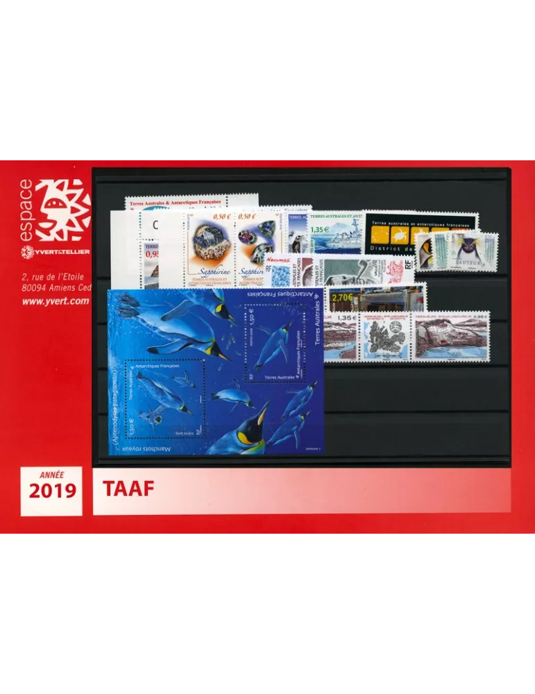 n° 882/F910 - Timbre TAAF Année complète (2019)