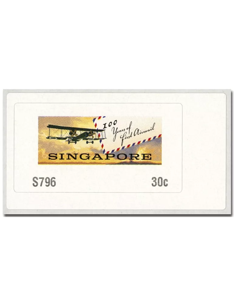 n° 18 - Timbre SINGAPOUR Timbres de distributeurs