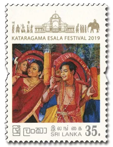 n° 2193/2195 - Timbre SRI LANKA Poste 2