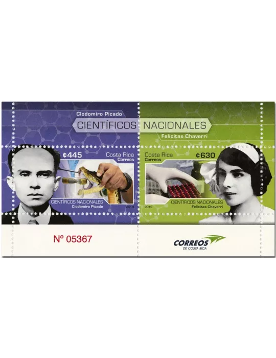 n° 1000/1001 - Timbre COSTA RICA Poste