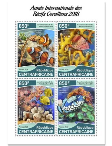 n° 5627/5630 - Timbre CENTRAFRIQUE Poste