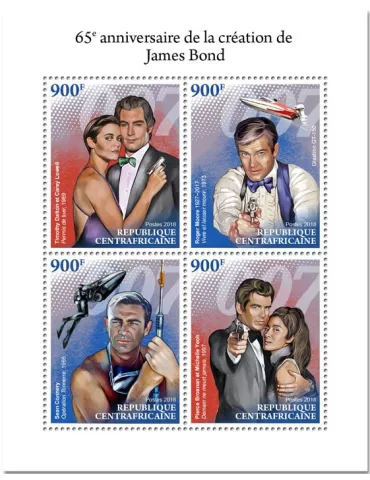n° 5864/5867 - Timbre CENTRAFRIQUE Poste