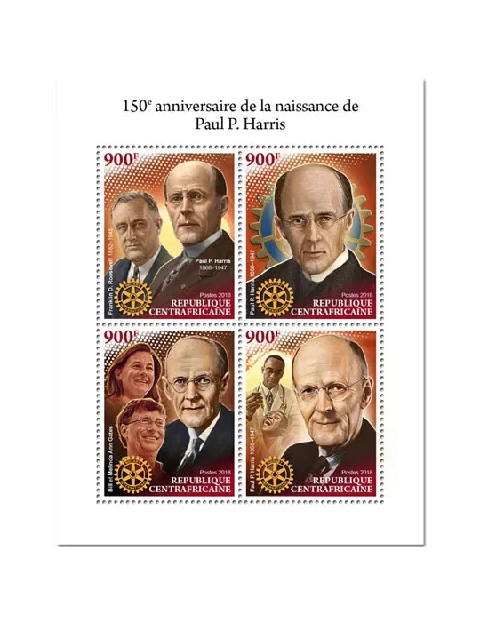n° 5880/5883 - Timbre CENTRAFRIQUE Poste