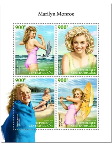 n° 5912/5915 - Timbre CENTRAFRIQUE Poste