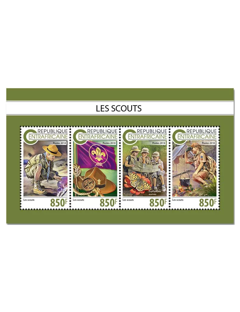 n° 5992/5995 - Timbre CENTRAFRIQUE Poste