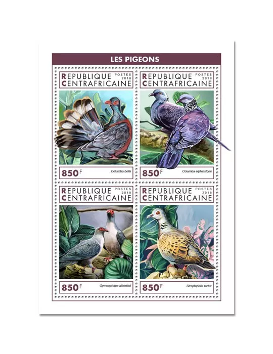 n° 6052/6055 - Timbre CENTRAFRIQUE Poste