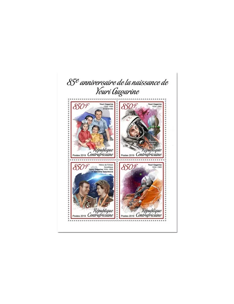 n° 6081/6084 - Timbre CENTRAFRIQUE Poste