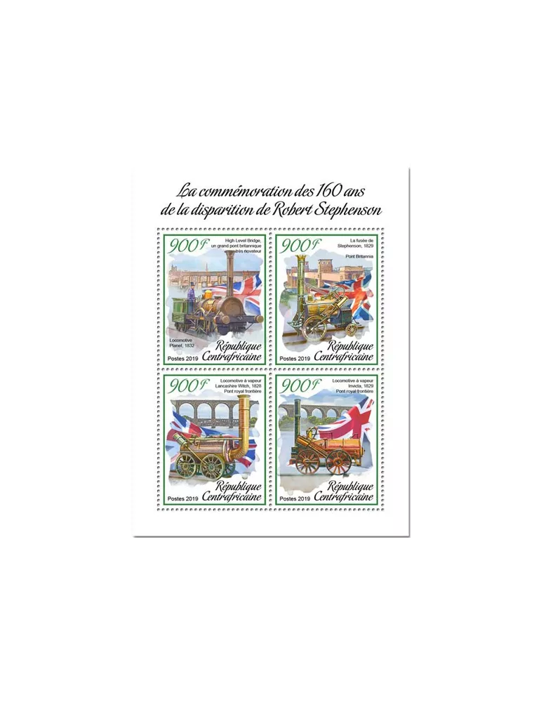 n° 6093/6096 - Timbre CENTRAFRIQUE Poste