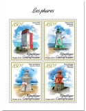 n° 6129/6132 - Timbre CENTRAFRIQUE Poste