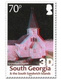 n° 708/711 - Timbre GEORGIE DU SUD Poste
