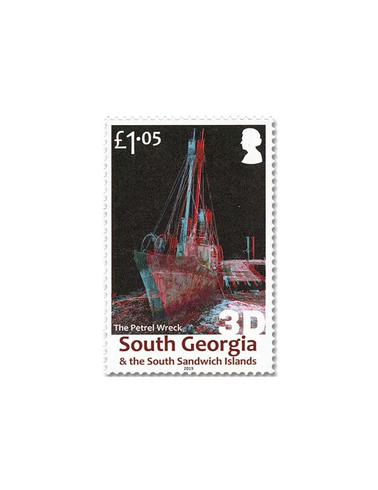 n° 708/711 - Timbre GEORGIE DU SUD Poste