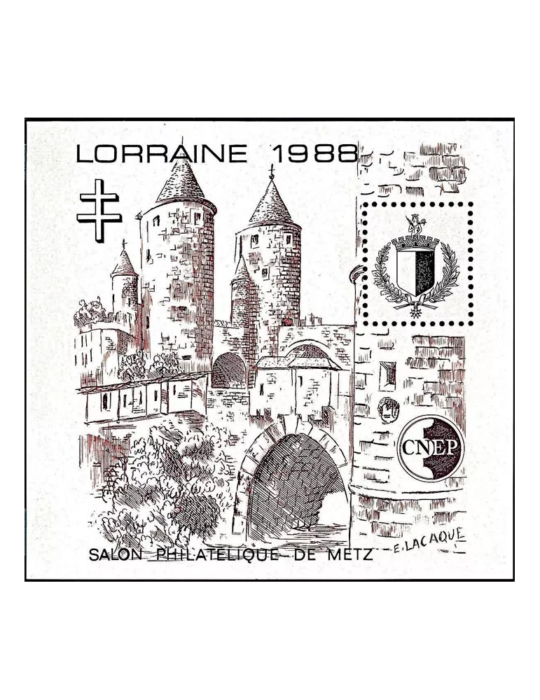 n° 9a - Timbre France CNEP (Non dentelé)