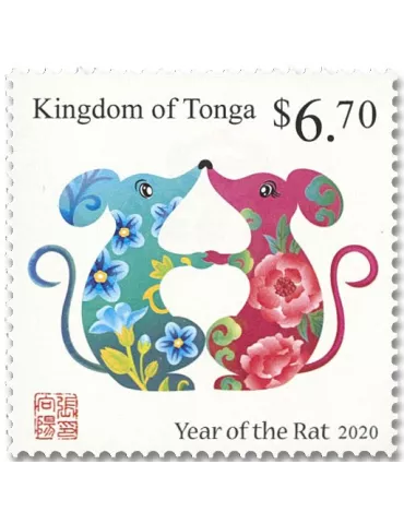 n° 1562/1563 - Timbre TONGA Poste 2