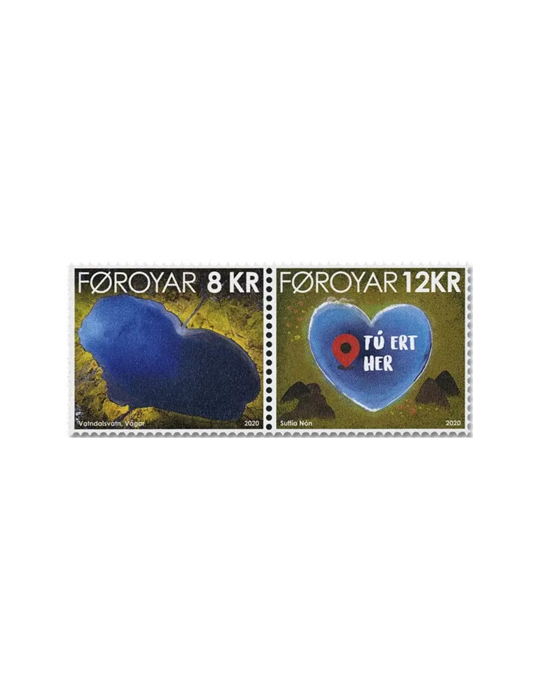 n° 964/965 - Timbre ILE FEROE Poste
