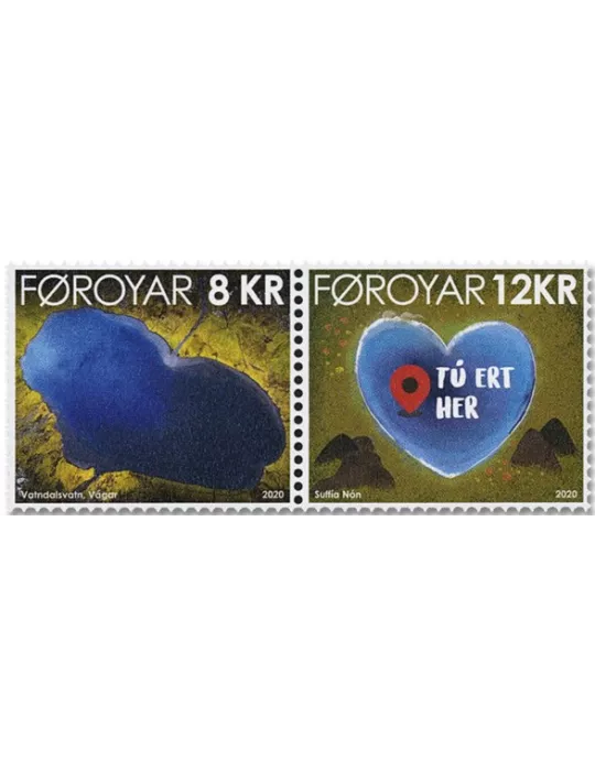 n° 964/965 - Timbre ILE FEROE Poste