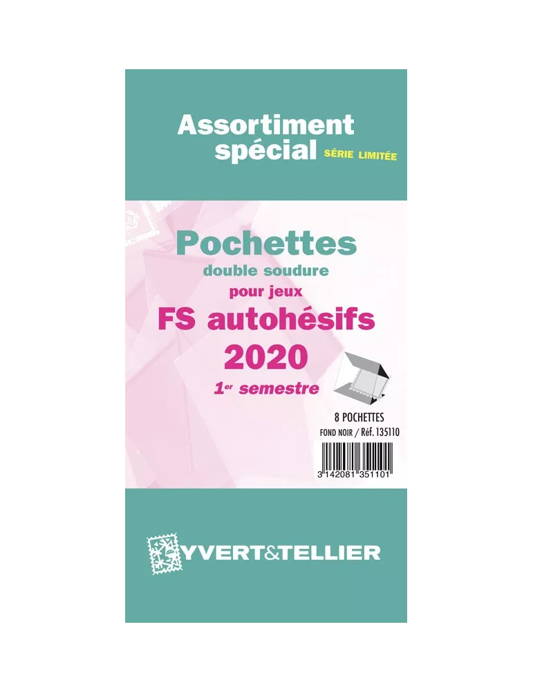 Assortiment de pochettes (double soudure) : 2020 -1e sem. (Jeux Autoadhésifs)
