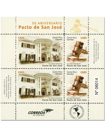 n° 1009/1010 - Timbre COSTA RICA Poste
