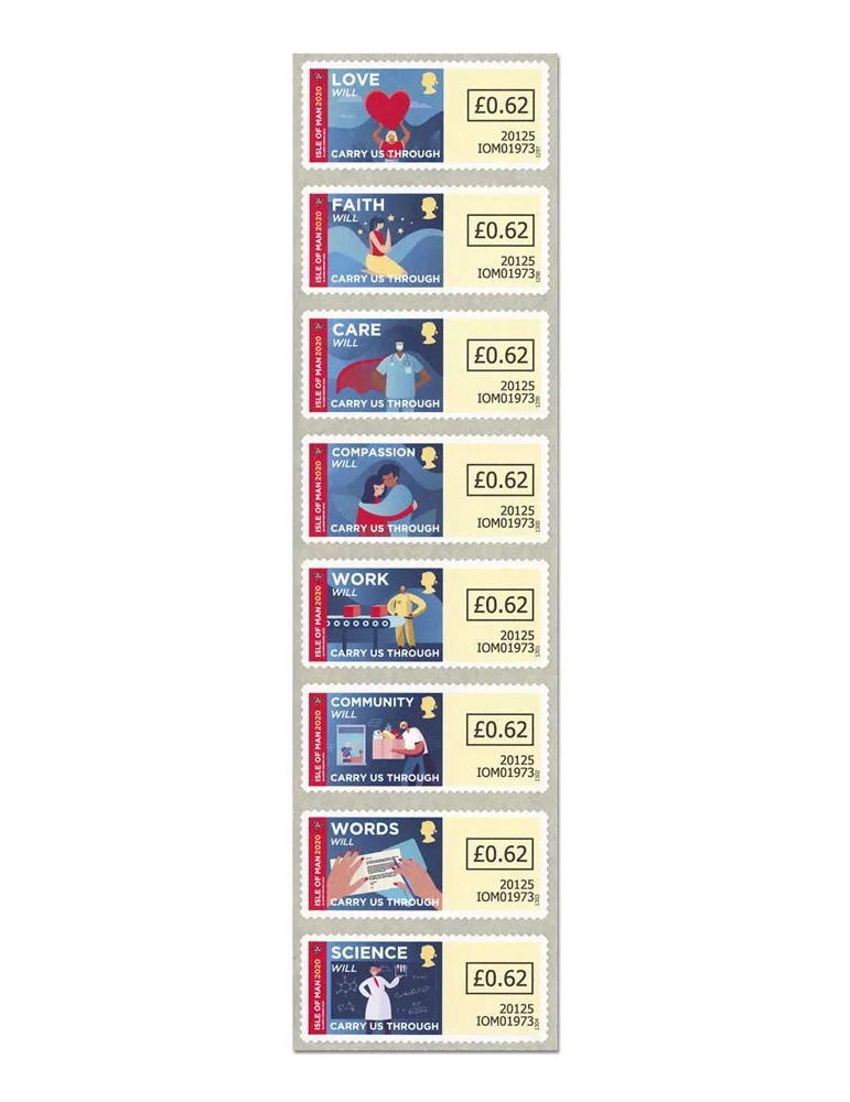 n° 37/44 -  Timbre ILE DE MAN Timbres de distributeurs