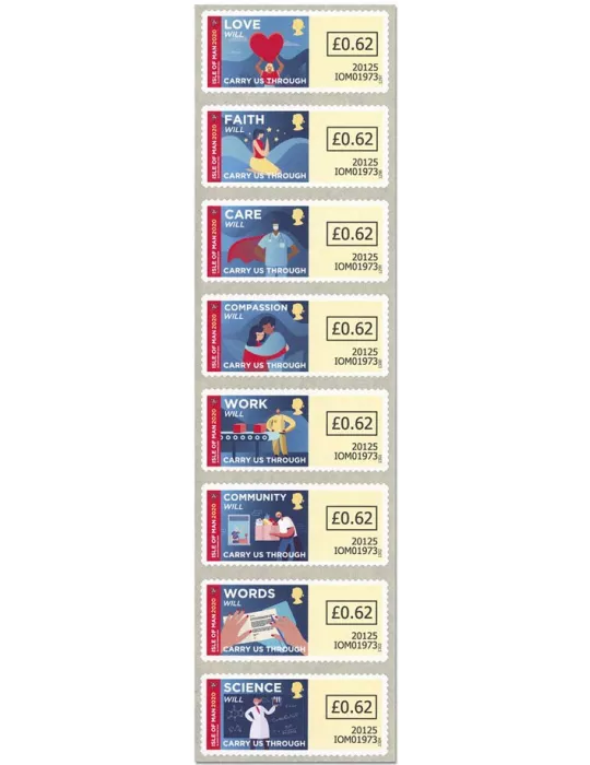 n° 37/44 -  Timbre ILE DE MAN Timbres de distributeurs
