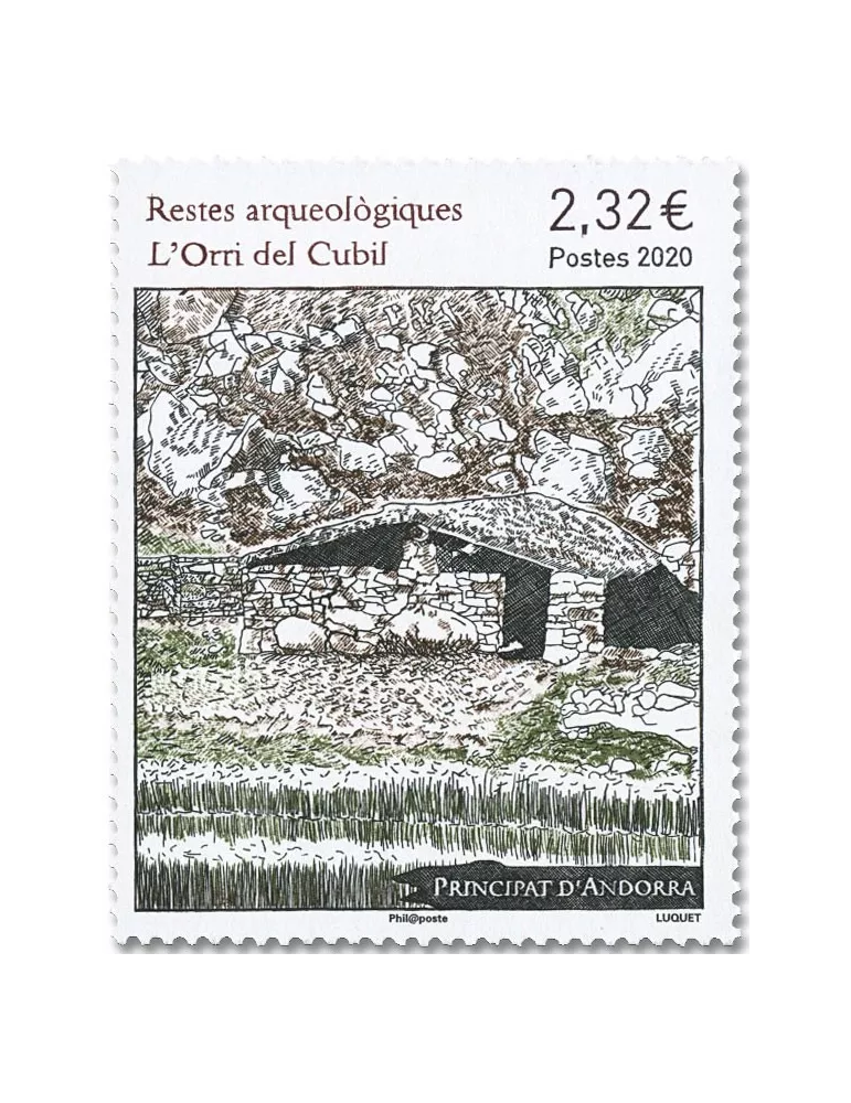 n° 847 - Timbre ANDORRE Poste