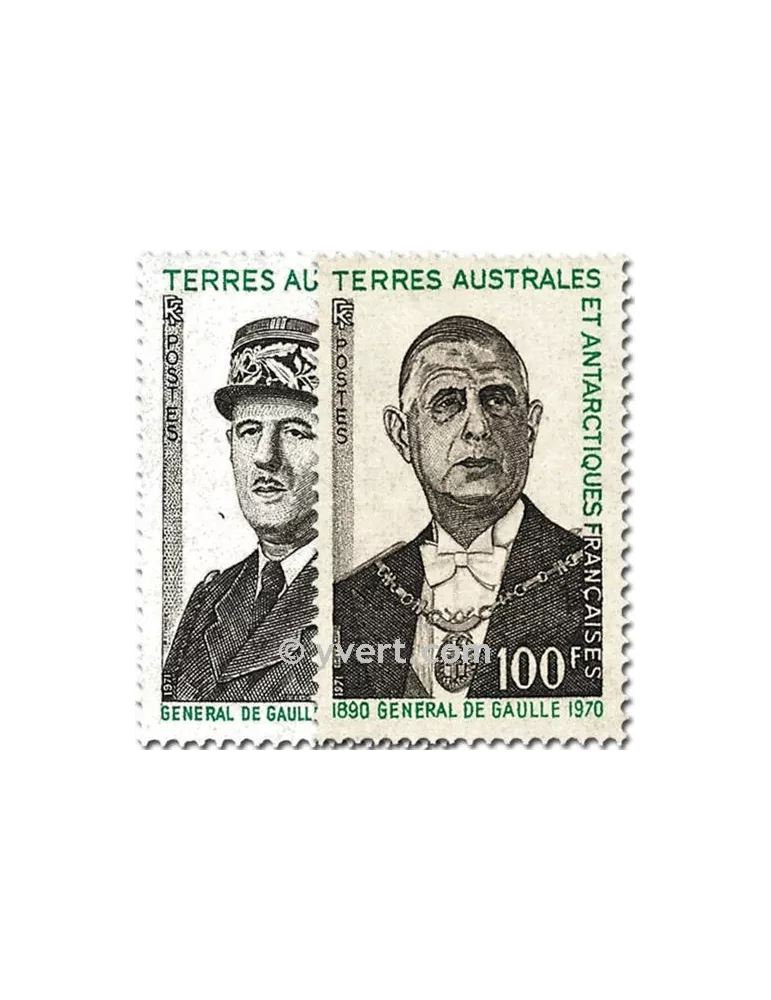 n° 46/47 obl. sur lettre -  Timbre TAAF Poste