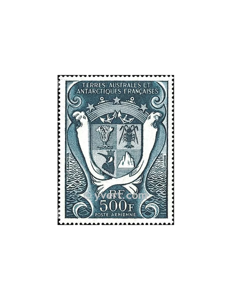 n° 21 obl. sur lettre -  Timbre TAAF Poste aérienne