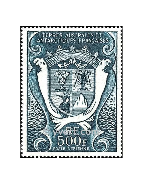 n° 21 obl. sur lettre -  Timbre TAAF Poste aérienne
