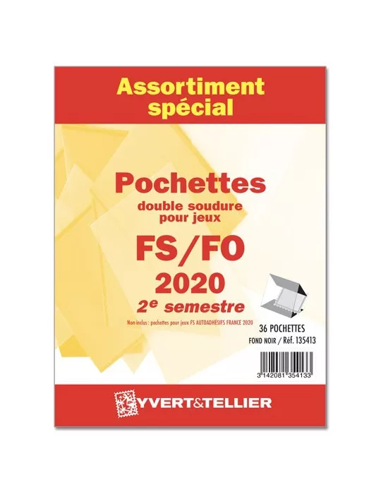 Assortiment de pochettes (double soudure) : 2020 - 2e semestre