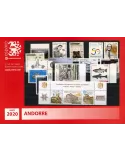 n° 840/854 -  Timbre Andorre Année complète (2020)