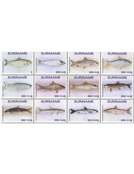 n° 2964/2975 - Timbre SURINAM Poste