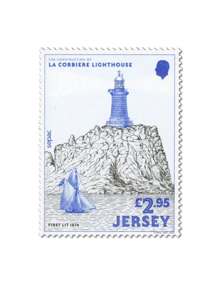 n° 2834/2837 et n° 2833 - Timbre JERSEY Poste