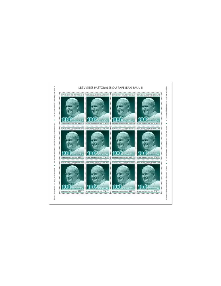 n° F6838  - Timbre CENTRAFRIQUE Poste