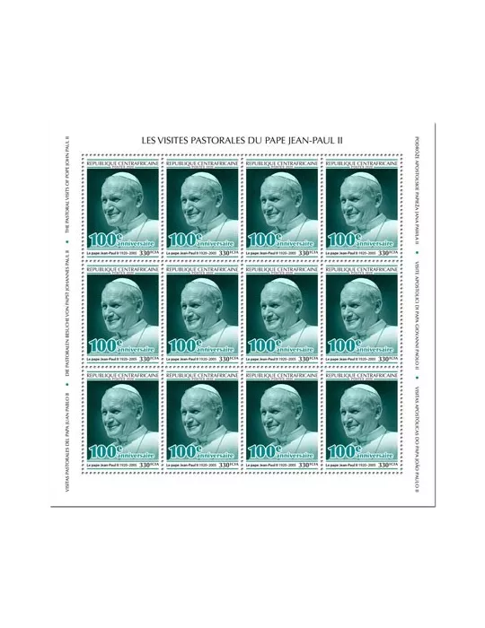 n° F6838  - Timbre CENTRAFRIQUE Poste