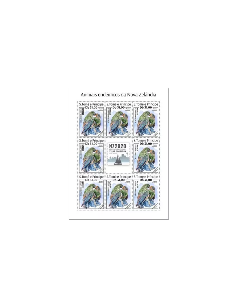 n° F7084/F7087  - Timbre SAINT-THOMAS ET PRINCE Poste