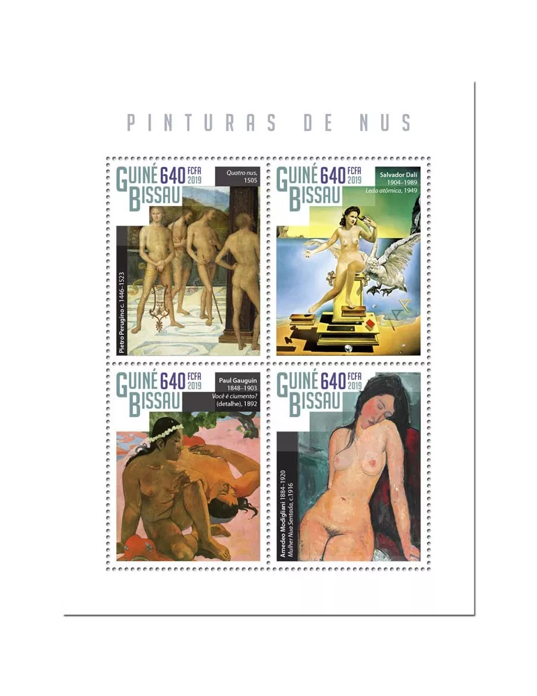 n° 8051/8054 - Timbre GUINEE-BISSAU Poste