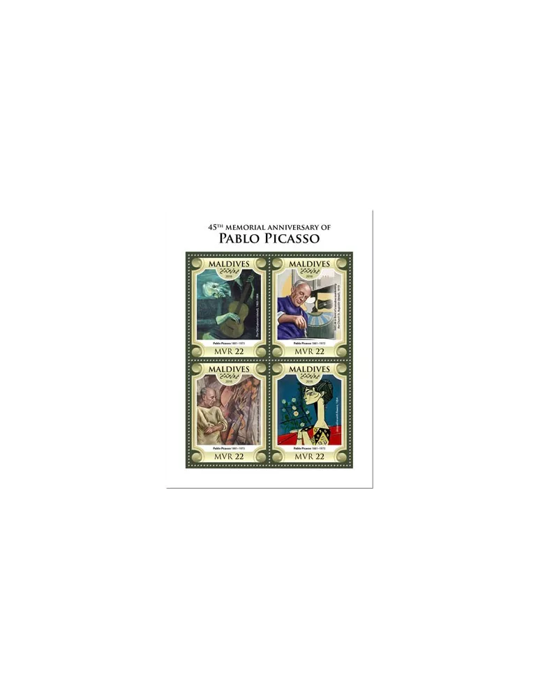 n° 6274/6277 - Timbre MALDIVES Poste