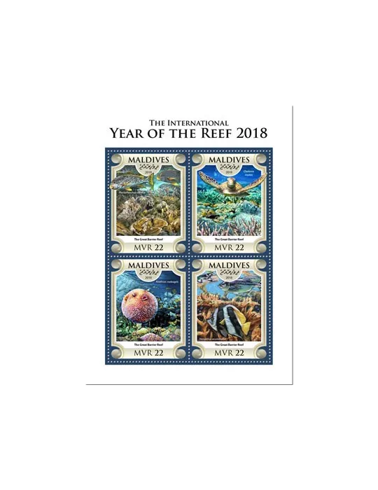 n° 6314/6317 - Timbre MALDIVES Poste