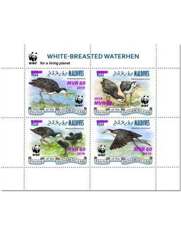 n° 7157/7160 - Timbre MALDIVES Poste