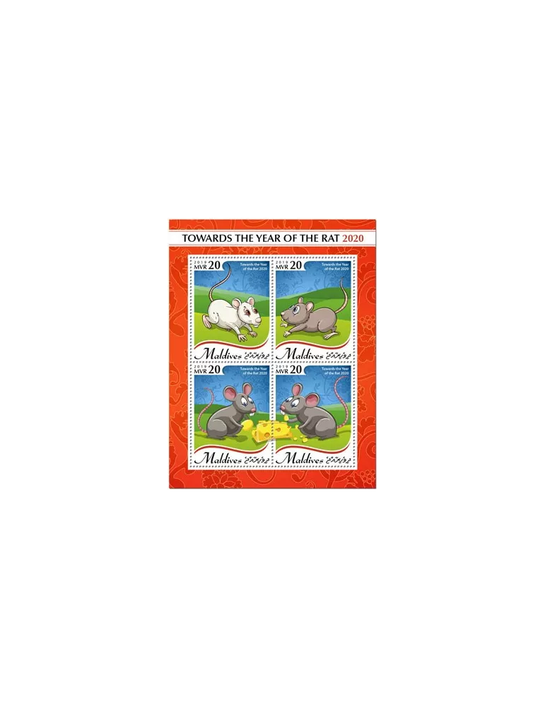 n° 7193/7196  - Timbre MALDIVES Poste