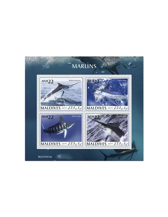 n° 7205/7208  - Timbre MALDIVES Poste