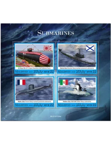 n° 7286/7289  - Timbre MALDIVES Poste