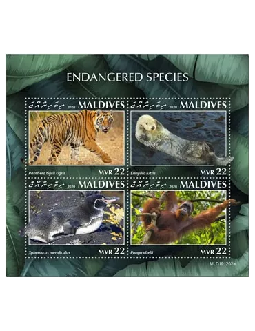 n° 7342/7345  - Timbre MALDIVES Poste