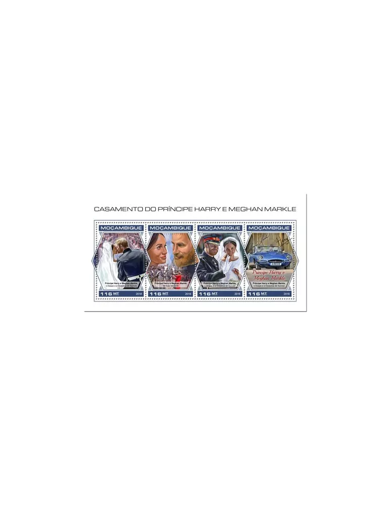 n° 7958/7961 - Timbre MOZAMBIQUE Poste