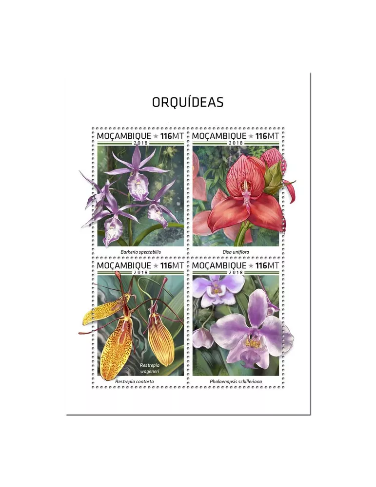n° 8042/8045 - Timbre MOZAMBIQUE Poste