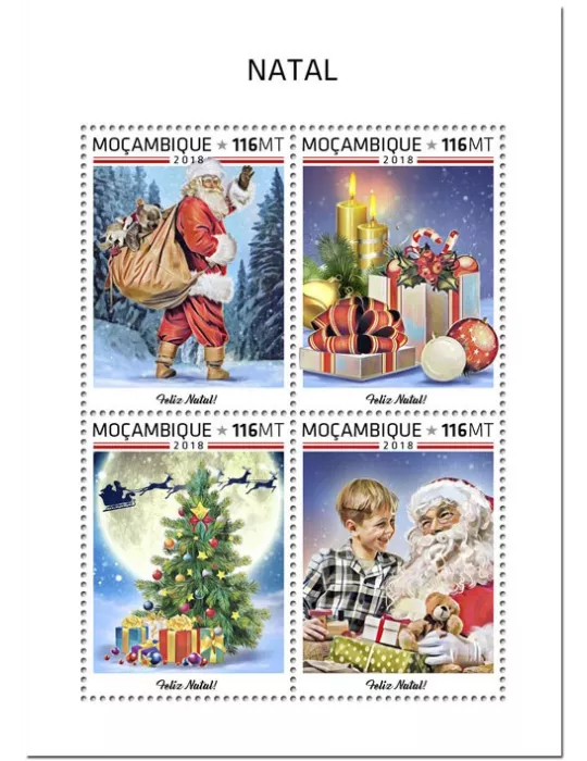 n° 8050/8053 - Timbre MOZAMBIQUE Poste