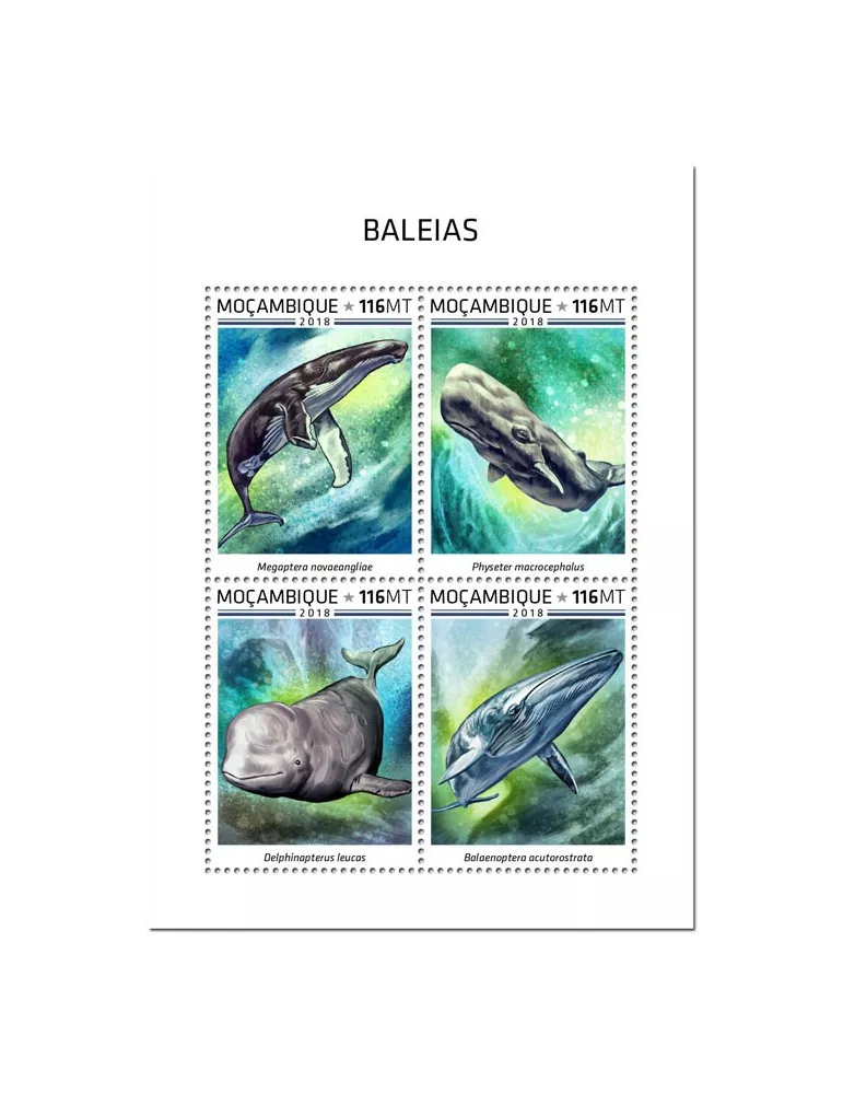 n° 8098/8101 - Timbre MOZAMBIQUE Poste