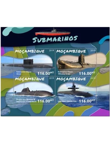 n° 8351/8354 - Timbre MOZAMBIQUE Poste