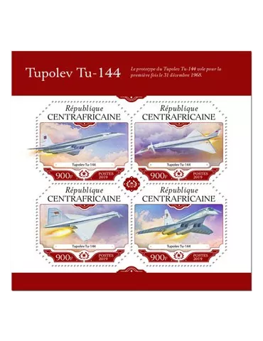n° 6396/6399 - Timbre CENTRAFRIQUE Poste