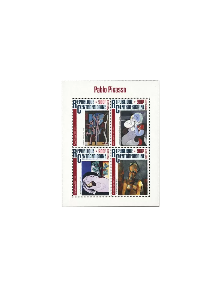 n° 6492/6495 - Timbre CENTRAFRIQUE Poste