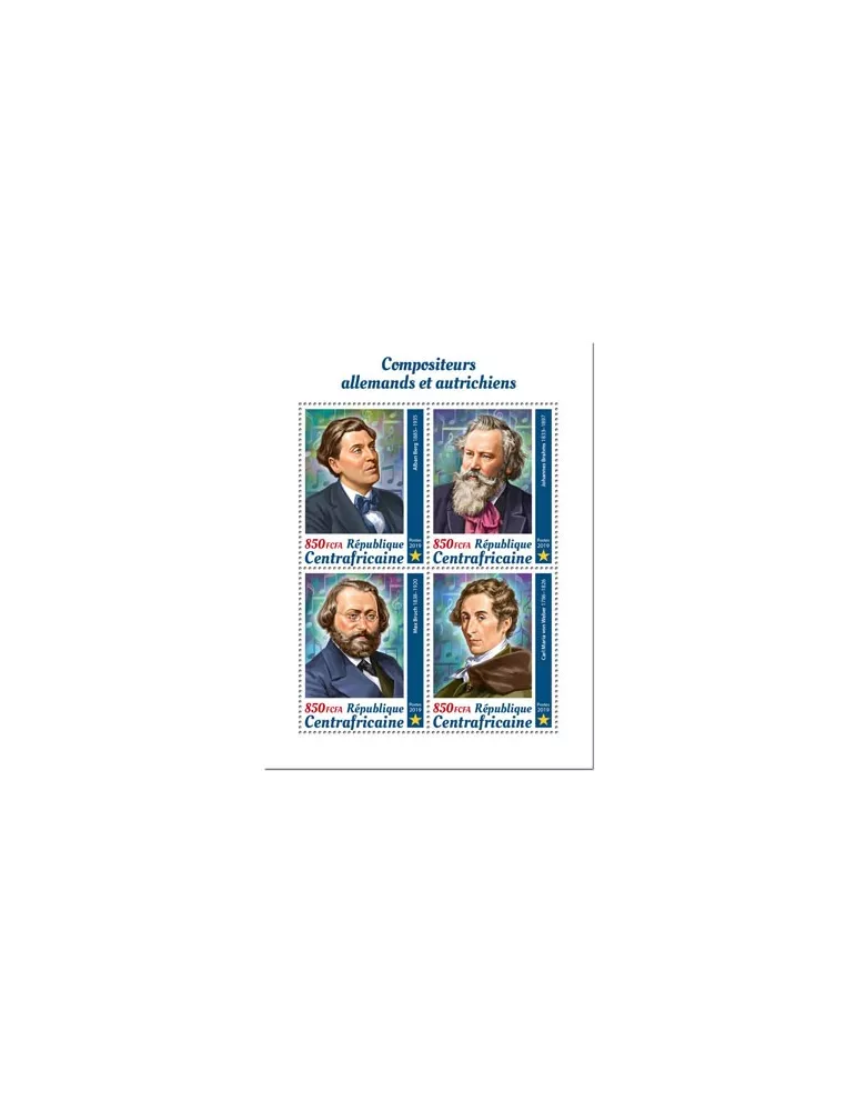 n° 6548/6551 - Timbre CENTRAFRIQUE Poste